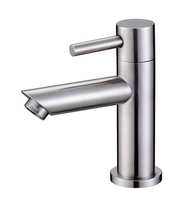 Wiesbaden 304-Imola RVS toiletkraan 1/2″ rechte uitloop