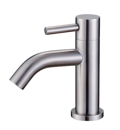 Wiesbaden 304-Verona RVS toiletkraan 1/2″ gebogen uitloop