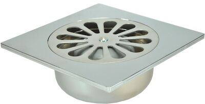Wiesbaden chroom ABS doucheput 14×14 onder 40mm