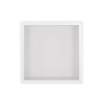 Wiesbaden Inbouwnis | Exellence | 30x30x10cm | RVS Mat Wit