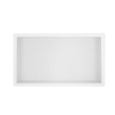 Wiesbaden Inbouwnis | Exellence | 30x60x7cm | RVS Mat Wit