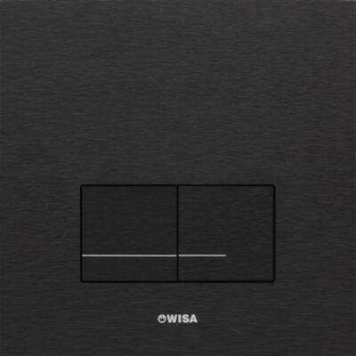 Wisa Delos bedieningspaneel aluminium mat zwart tbv Wisa XF/XS