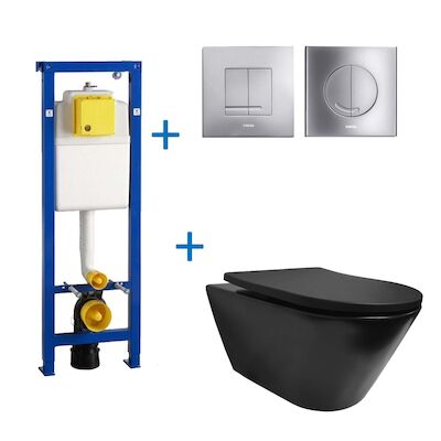 Wisa XS set10 Wiesbaden Stereo Mat Zwart (Met Argos of Delos drukplaat)