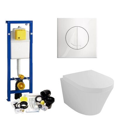 Wisa XS Toiletset set12 Wiesbaden Vesta 52 cm met Argos of Delos drukplaat
