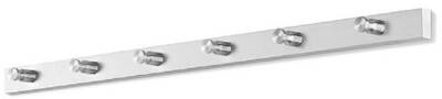 ZACK Accolo kapstok met 6 haken 60cm RVS-look