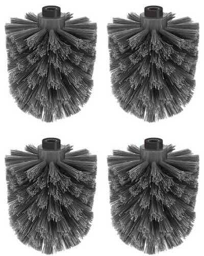 ZACK Alare reserve borstelkop ø8,5cm zwart set van 4 stuks