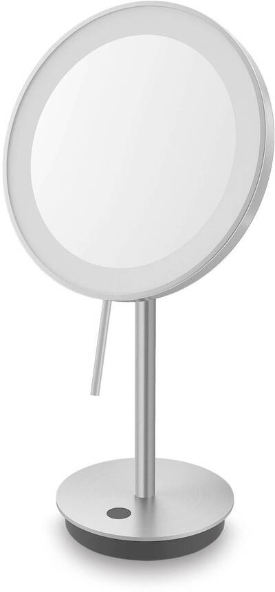 ZACK Alona Cosmeticaspiegel Ø 20×37,8 cm RVS Geborsteld