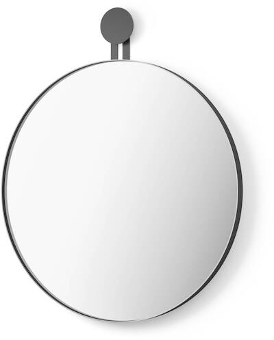 ZACK Morma Ronde spiegel ø 50 cm Zwart