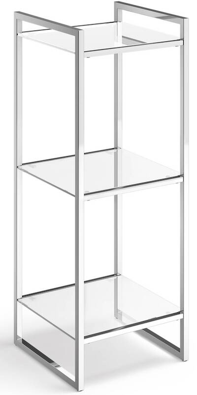 Zack Ponio badkamerrek 30×30,2×80,2 cm RVS Hoogglans