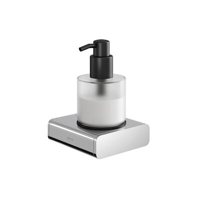 Zeepdispenser Geesa Shift Pomp 200 ml met Gesatineerd Glas Chroom