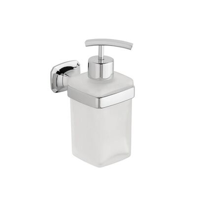 Zeepdispenser Sapho Aida Hangend 270 ML Chroom / Satijnglas