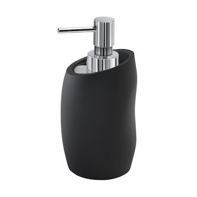 Zeepdispenser Sapho Iside Vrijstaand 16.3×8.5×9.1cm Polyresin Mat Zwart