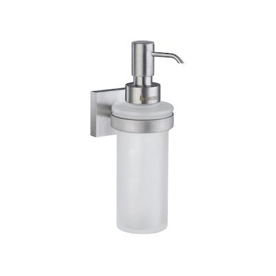 Zeepdispenser Smedbo House Wandmodel Matglas met Mat Chroom