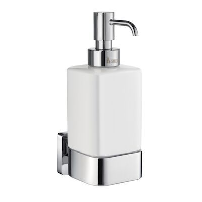 Zeepdispenser Smedbo Ice met Houder Mat Glas 6.3×8.8×18 cm Chroom