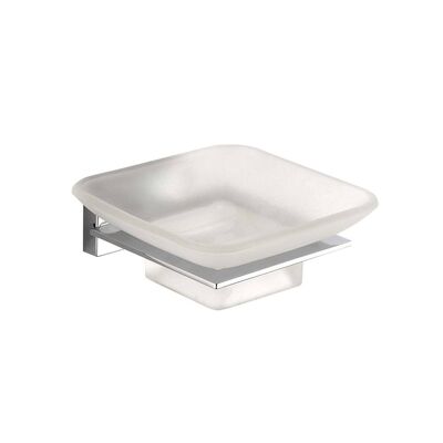 Zeephouder Sapho Apollo Hangend 10.2×11.2 cm Melkglas / Chroom