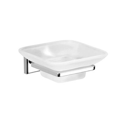 Zeephouder Sapho Colorado Hangend 10×5.1 cm Satijnglas / Chroom