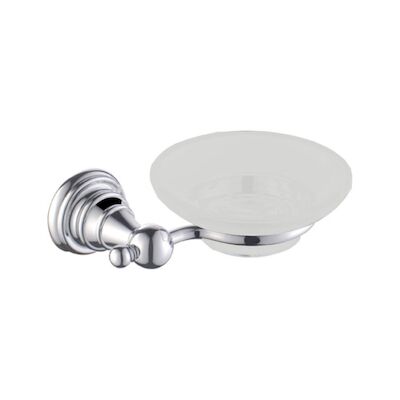 Zeephouder Sapho Diamond Hangend 14.9×5 cm Chroom / Glas