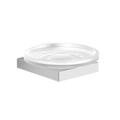 Zeephouder Sapho Quinny Hangend 11×3 cm Chroom / Melkglas