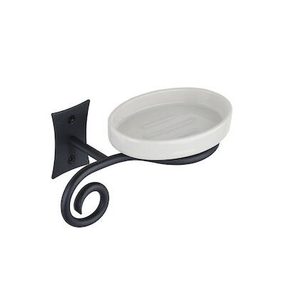 Zeephouder Sapho Rebecca Hangend 18.7×8.7 cm Zwart / Wit