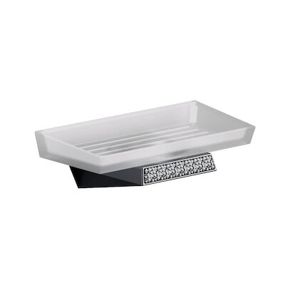 Zeephouder Sapho Soul Crystal Hangend 16.9×5.8 cm Chroom / Melkglas