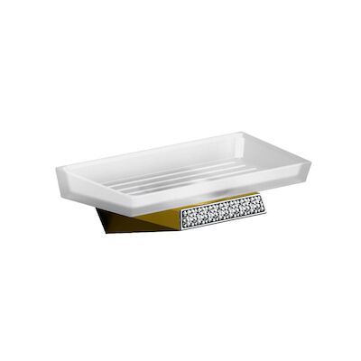 Zeephouder Sapho Soul Crystal Hangend 16.9×5.8 cm Goud / Melkglas