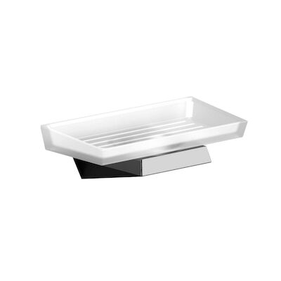Zeephouder Sapho Soul Hangend 16.9×5.8 cm Chroom / Melkglas