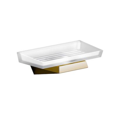 Zeephouder Sapho Soul Hangend 16.9×5.8 cm Goud / Melkglas