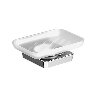 Zeephouder Sapho Zen Chrom Hangend 4.2×13.5 cm Chroom / Melkglas