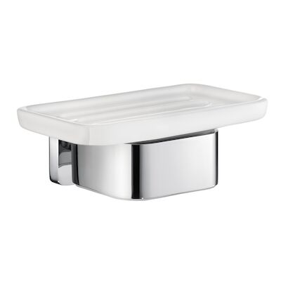 Zeephouder Smedbo Ice Mat Glas 12×4.5×5 cm Chroom