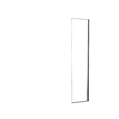Zijwand Wiesbaden voor Inloopdouche met Links Scharnierend Profiel en Schaamband 35×200 cm 10 mm NANO Glas