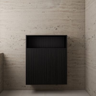 Zwevende Kast Gliss Design Timotheus 100x120x30 CM Black Veneer