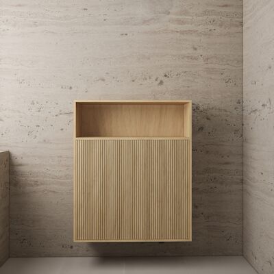 Zwevende Kast Gliss Design Timotheus 100x120x30 CM Castle Brown