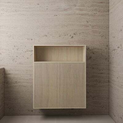 Zwevende Kast Gliss Design Timotheus 100x120x30 CM Corn Silk